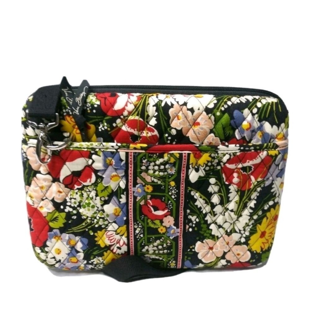 Vera Bradley Retired Poppy Fields Hard Shell Case Bag Fits iPad, Mini Laptop,